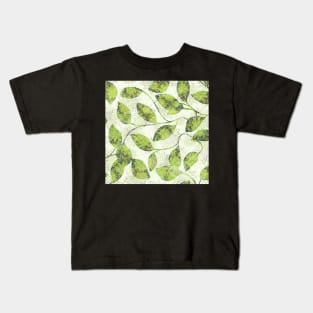 Hatchy Green Leaves Kids T-Shirt